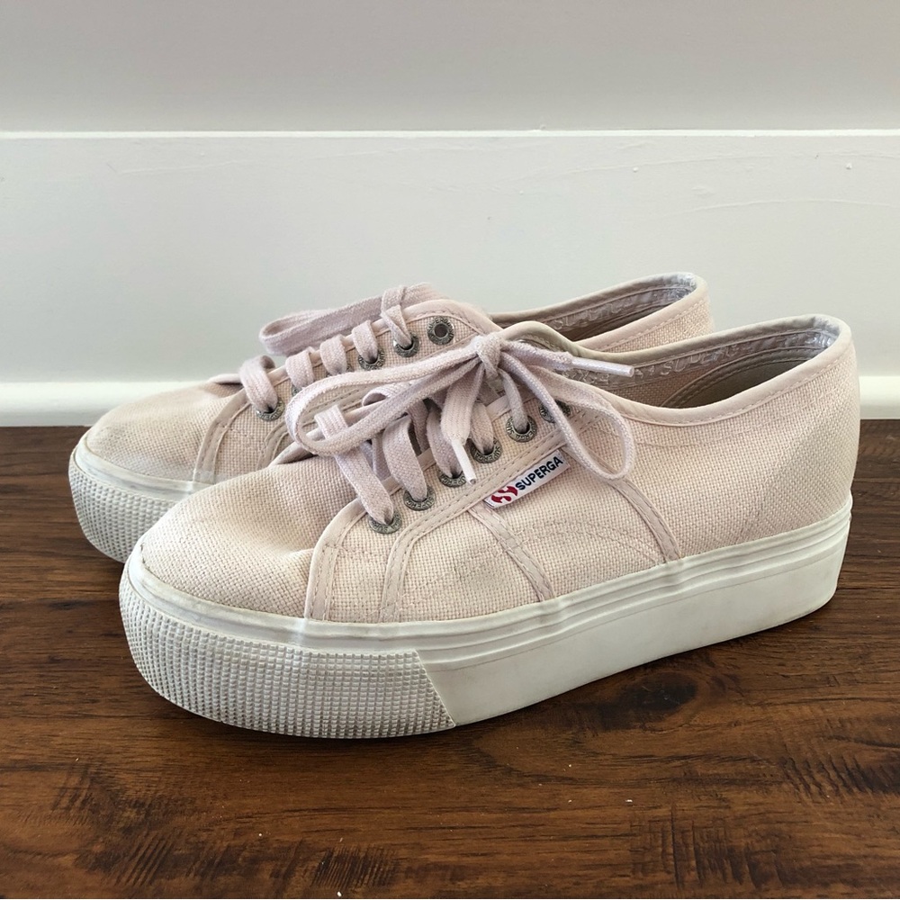 Light Pink Superga high tops